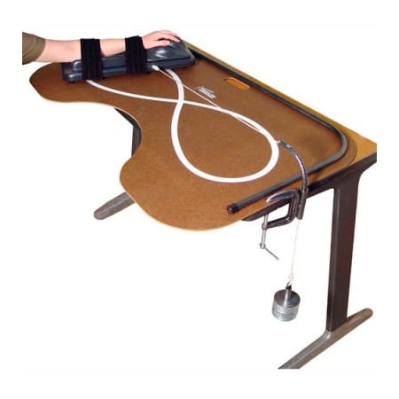 Fabrication Enterprises Deluxe Skate Board ROM Exerciser - Resistance System Only, 9 Weights Included 10-1192